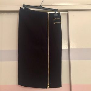 Worthington Black Zipper Skirt